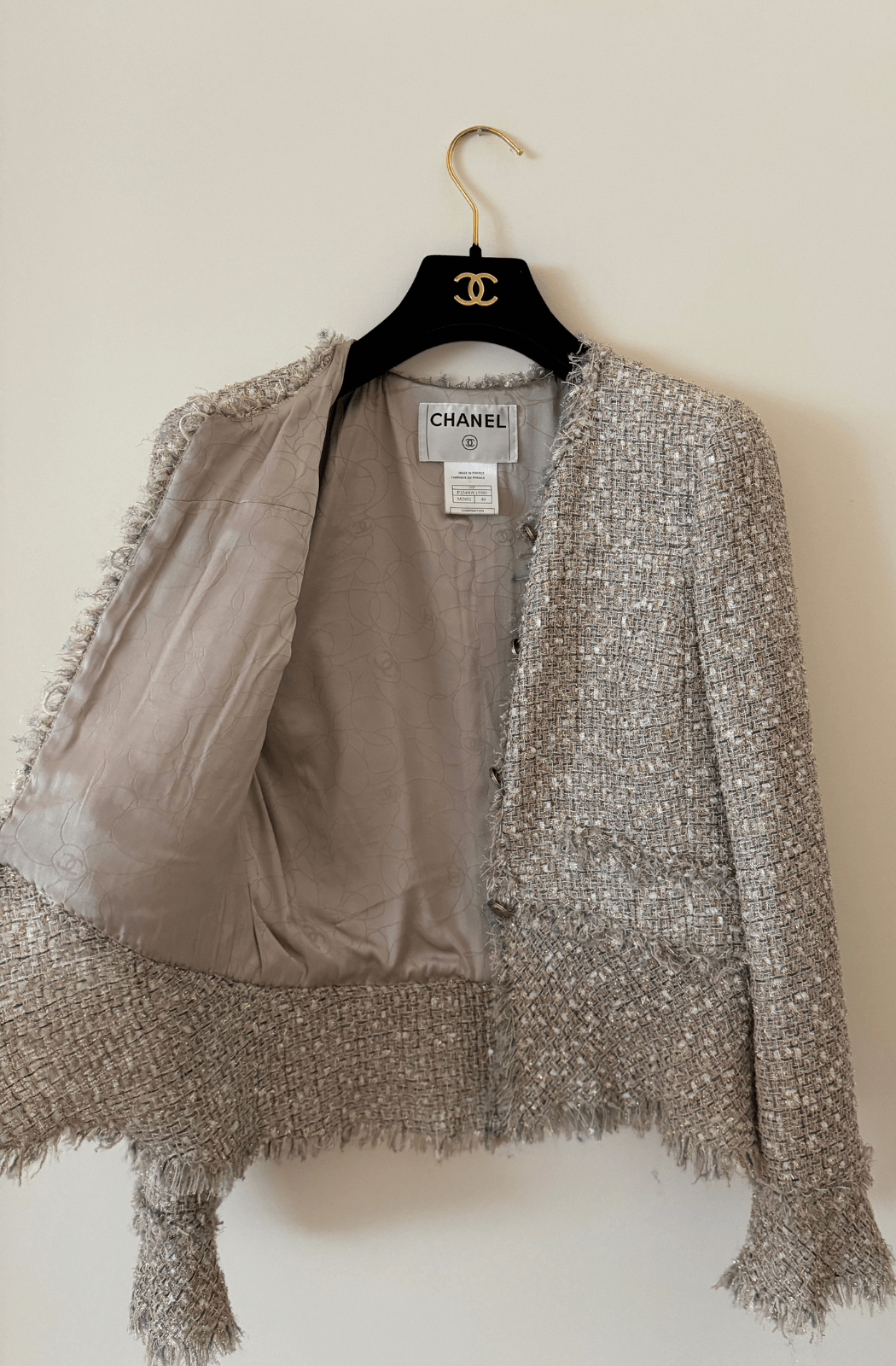 Chanel Vintage Tweed Jacket - Beige