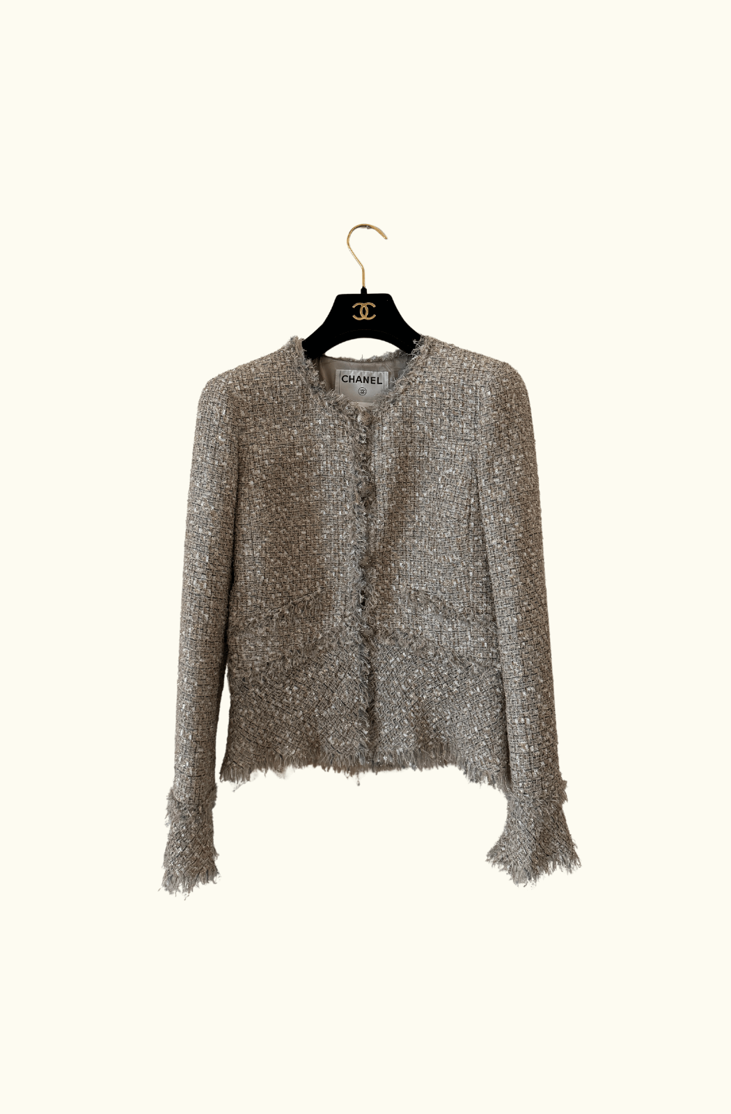 Chanel Vintage Tweed Jacket - Beige