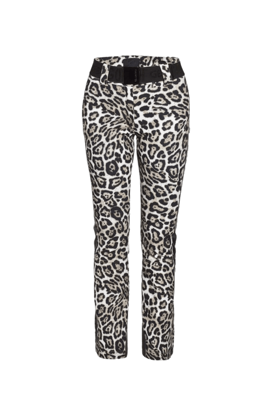 Leopard Roar Print Ski Trousers/Pants Front Image