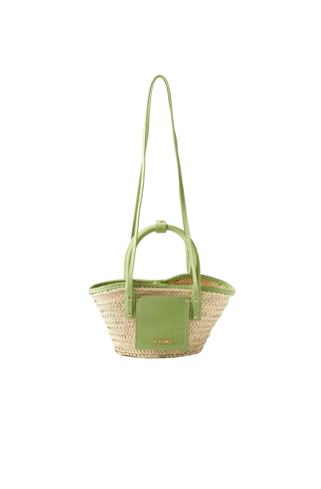 Jacquemus Panier Soleil Mini Basket Bag In Lime Green