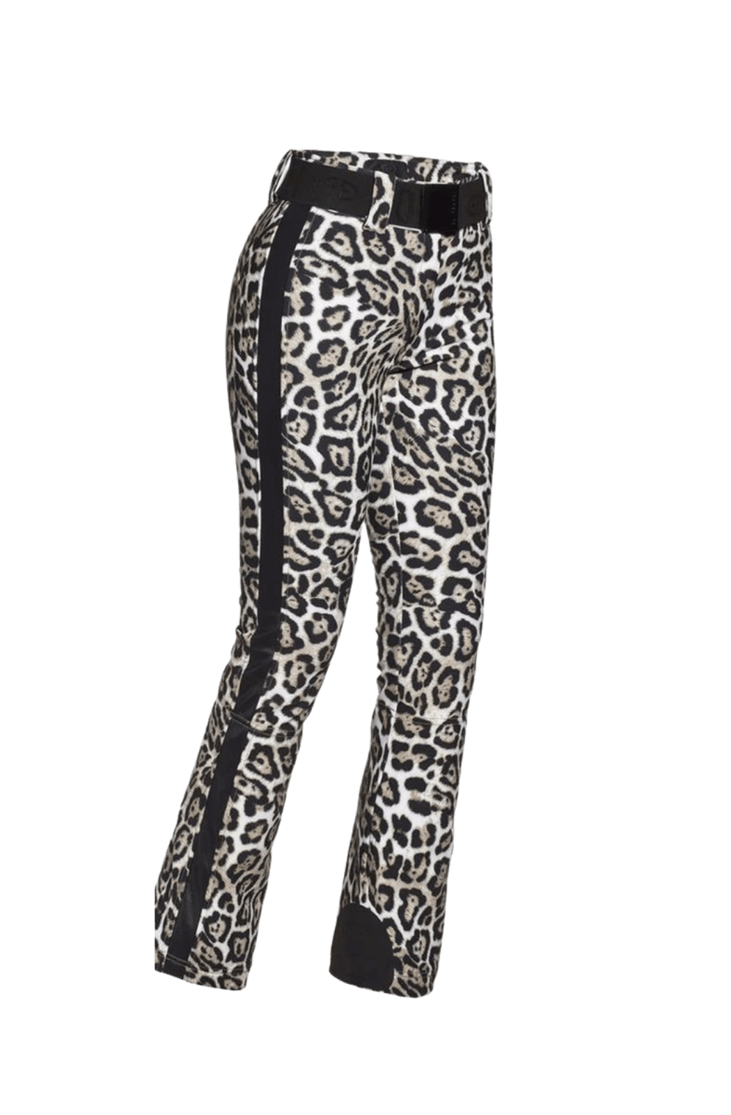 Leopard Roar Print Ski Trousers/Pants Side Image