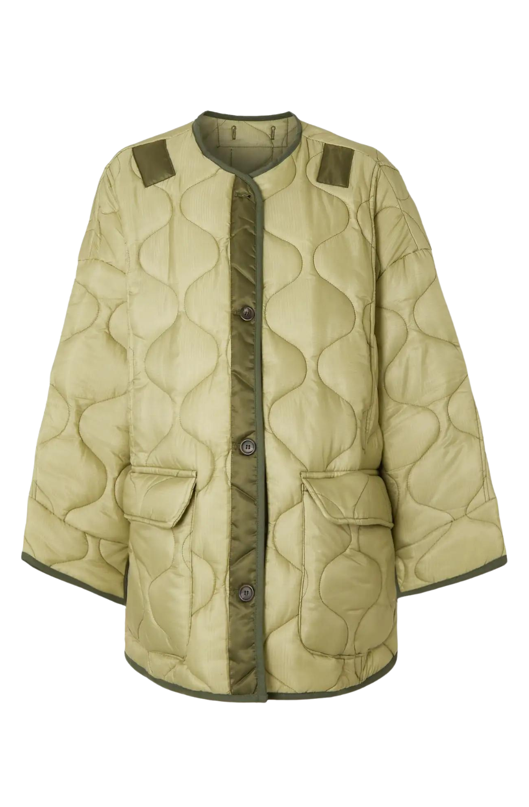 Teddy Quilted Jacket - Green
