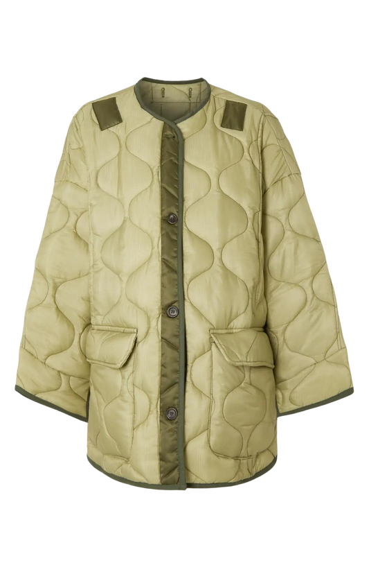 Teddy Quilted Jacket - Green